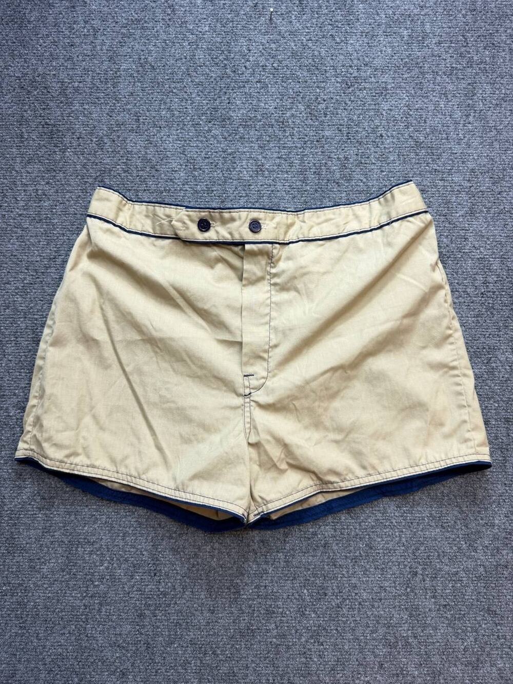 Vintage Jantzen Sun Sports Women's Shorts Large 30-38 Beige Made In USA